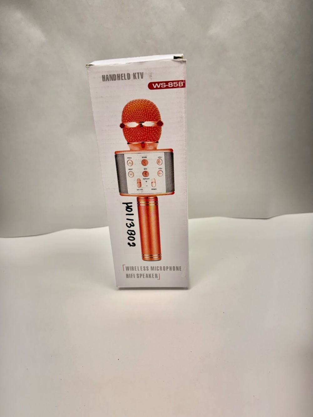 Wireless Handheld Karaoke Microphone - Metallic Orange